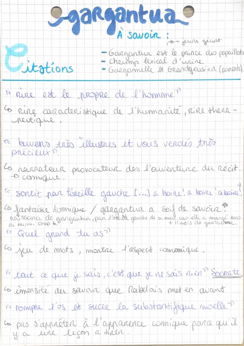 gargantua 11534
RiRe &
Savoir
Decrivain, médecin, moine
François RABELAIS durant la renaissance
•
Co humaniste du XVIe siecle
privilégier l'
