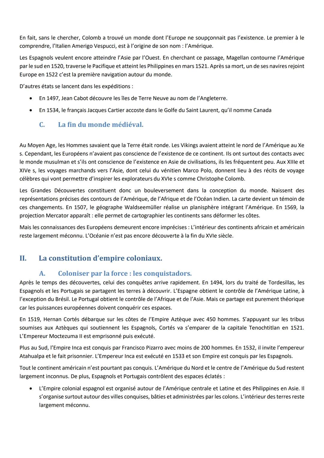 H2-1 L'OUVERTURE ATLANTIQUE
LES CONSEQUENCES DE LA DECOUVERTE DU NOUVEAU MONDE
Introduction :
1453: la ville de Constantinople est prise par