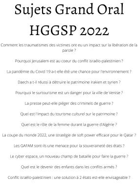 Know PROBLÉMATIQUES GRAND ORAL HGGSP 2022 thumbnail