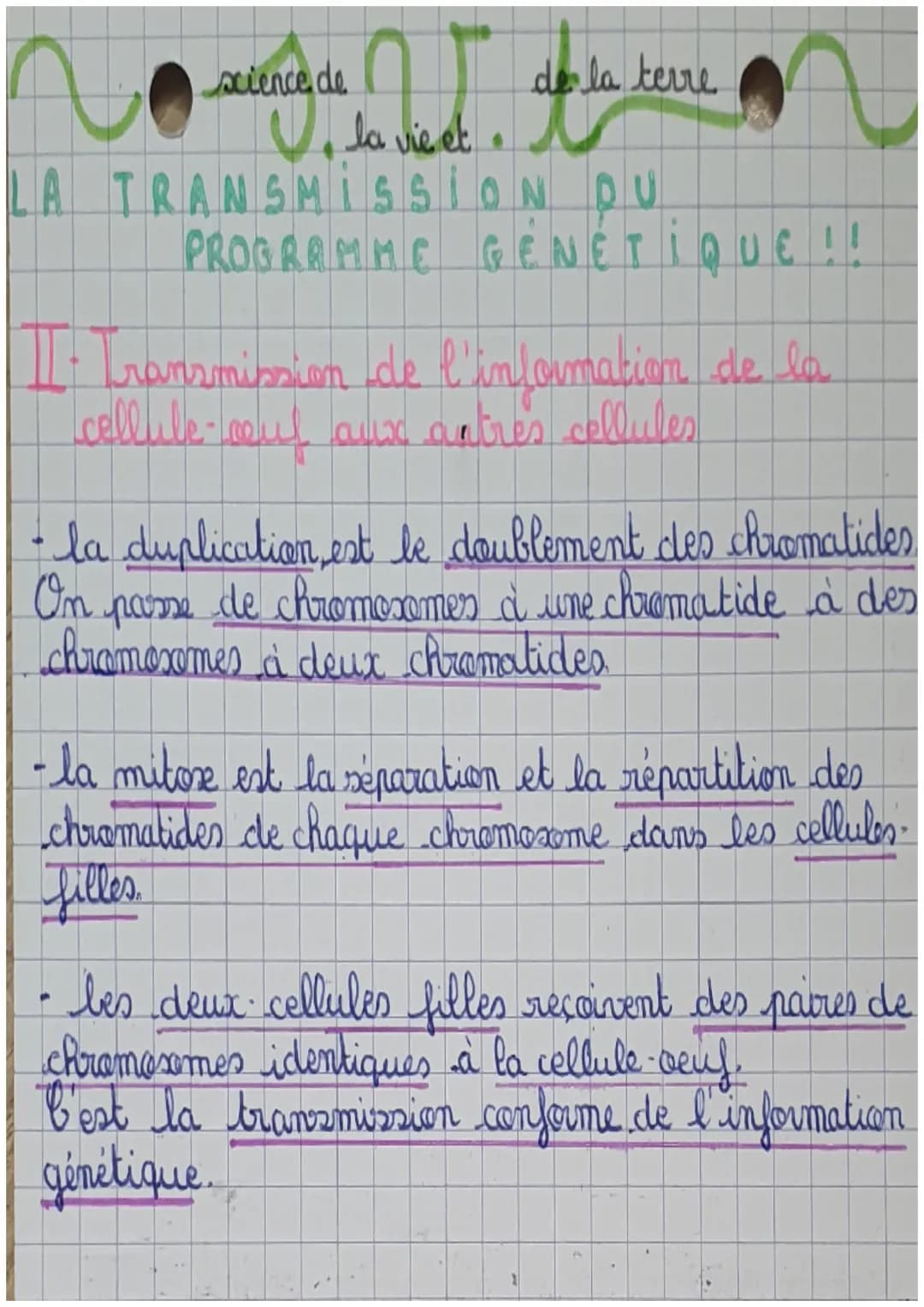 AA
science de
la vie et
1
de la terre
TRANSMISSION
GÉNÉTIQUE
I- Transmission de génération en génération
1-la particularité des comités
Game