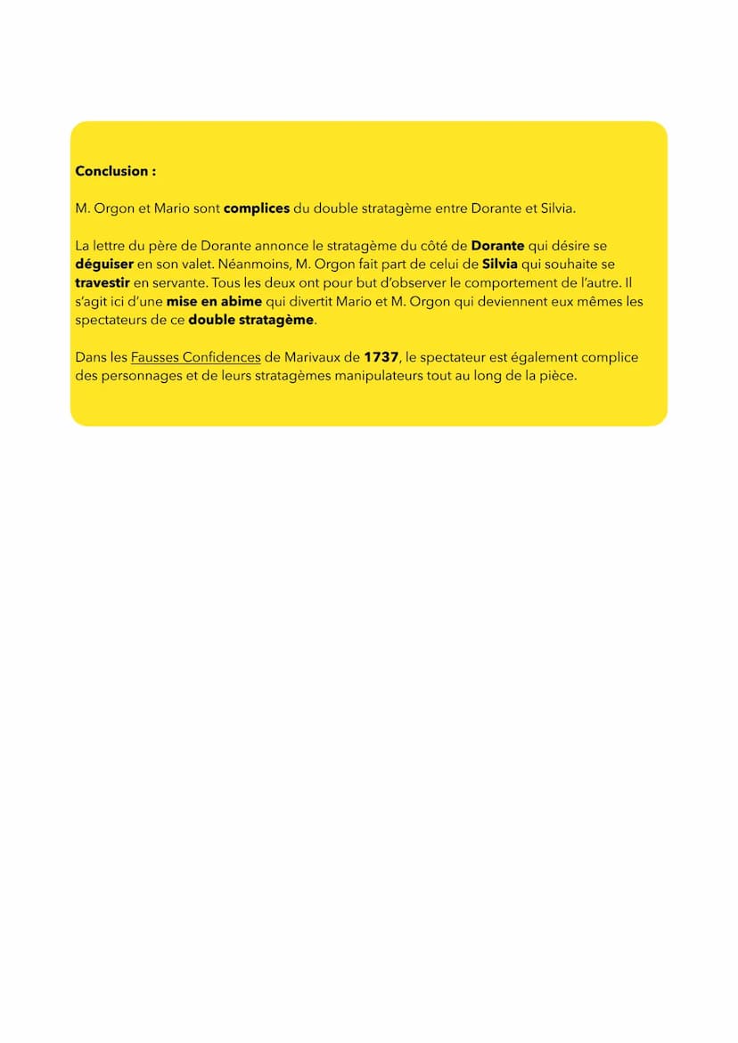 Texte 8: << Double
stratagème >>
Acte I scène 4
Intro :
- Accroche : Marivaux est un dramaturge français du 18 ème siècle faisant parti du
m