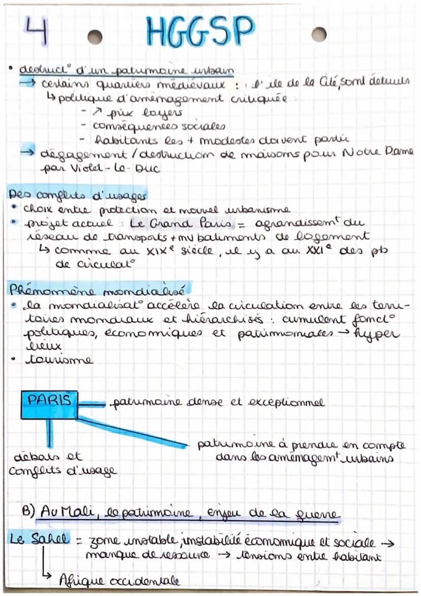 1
Identifier
HGGSP
protéger et valouser le patrimoime!
enjeux géopolitiques.
Introduction
patrimoine = ensemble de biens hérités du passé qu
