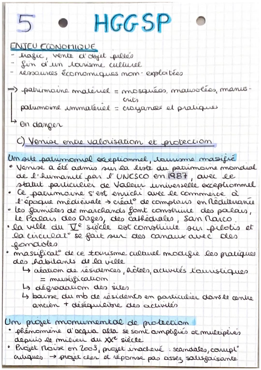 1
Identifier
HGGSP
protéger et valouser le patrimoime!
enjeux géopolitiques.
Introduction
patrimoine = ensemble de biens hérités du passé qu