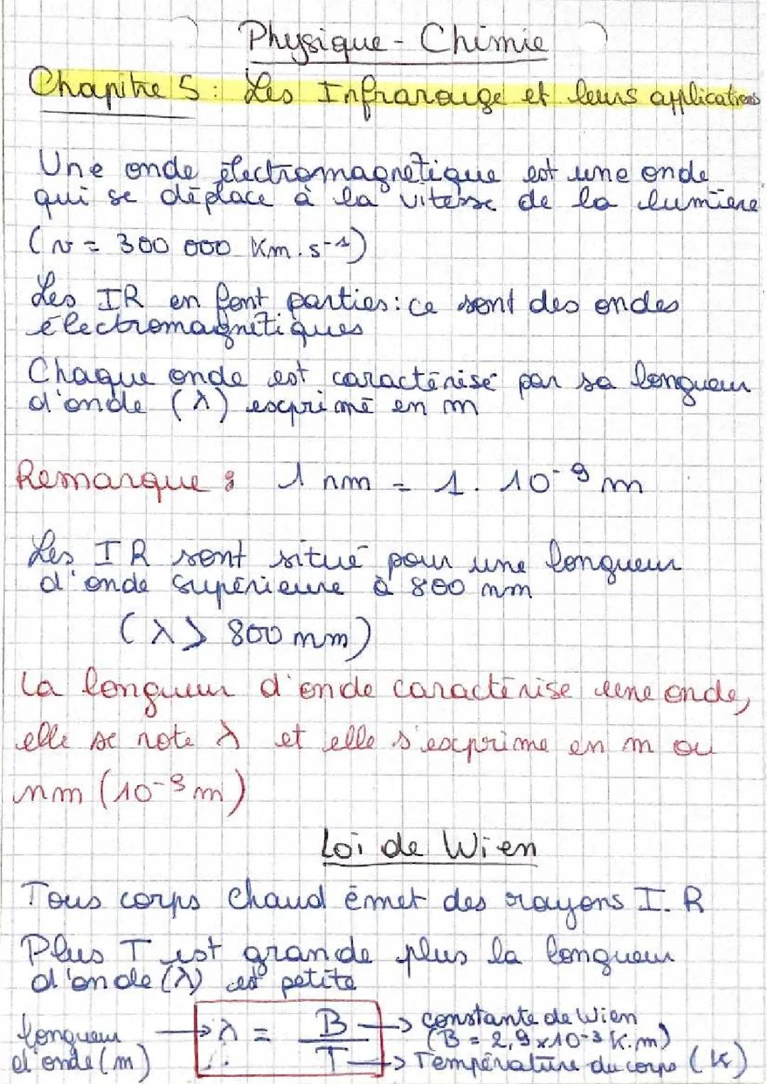 Infrarouges : Définition et Utilisations + Sécurité Routière : Calculs de Distance de Freinage et d'Arrêt