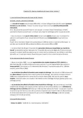 Know Chapitre 10 : travail et emploi thumbnail