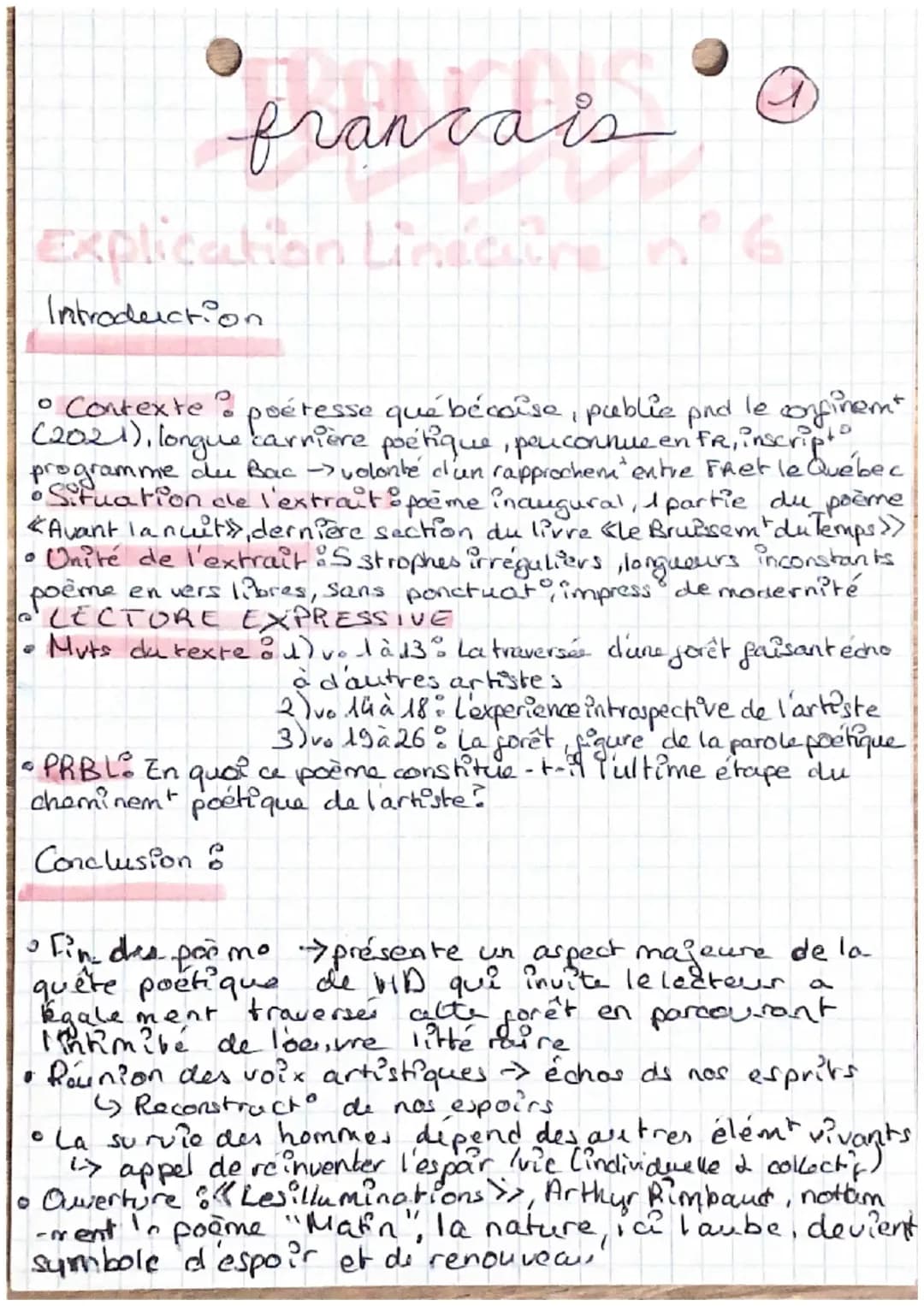 Analyse Linéaire Hélène Dorion la partie “la nuit s’approfondit”à partir du poème Avant la nuit