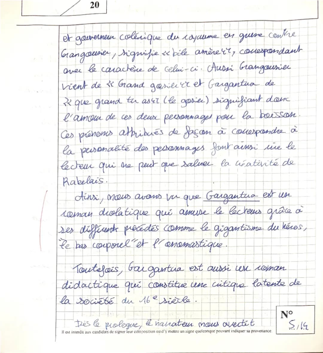 NOTE:
19
20
(le numéro est celui qui figure sur la liste d'appel)
je te félicite cher excellent dévoué
Appréciation du Correcteur?
monsieur 