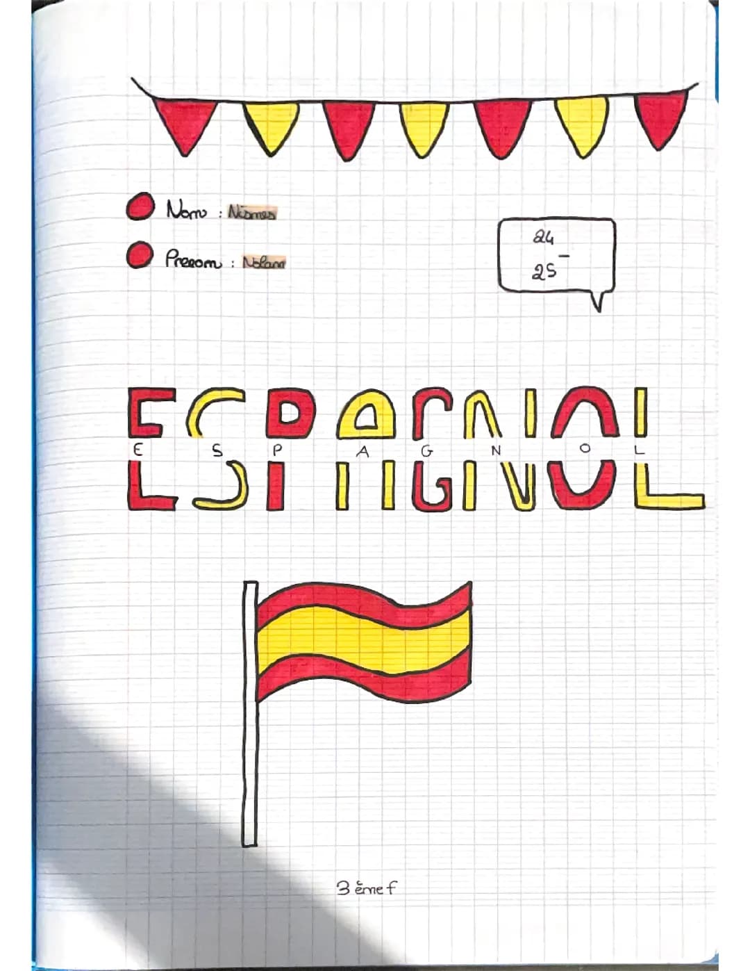  Page de garde Espagnol