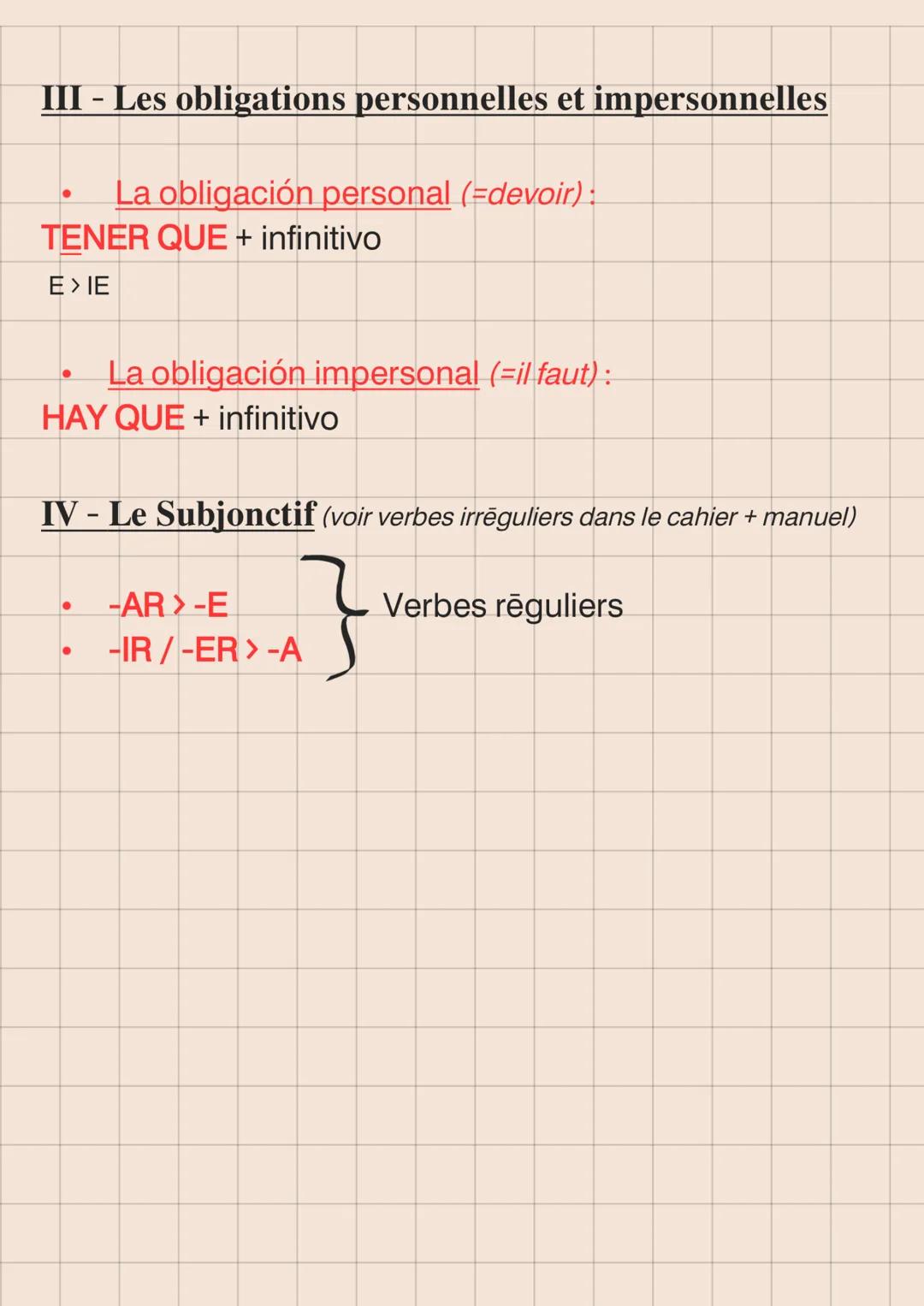 Espagnol
Conjugaison et Grammaire
I - Les tournures affectives (verbe type GUSTAR)
- (A mi) me
- (A ti) te
- (A ēl/ella) le
- (A nosotros/as