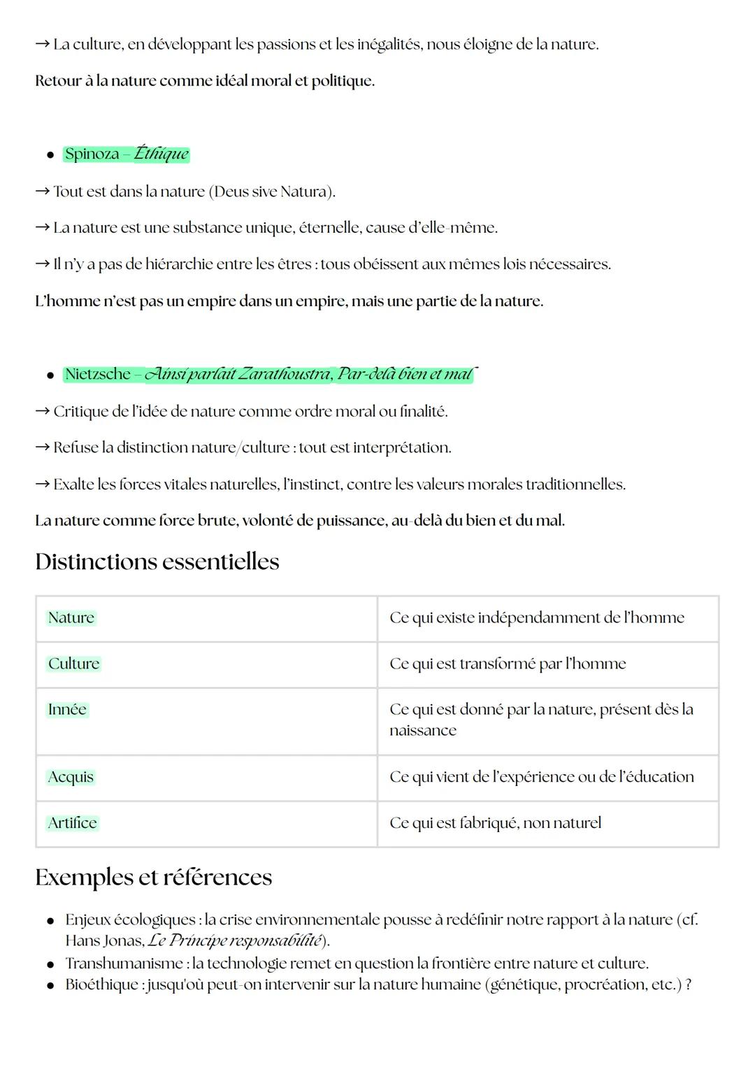 # Nature

* natura (latin) (dérivé de *nasci* = naître) → ce qui est inné, spontané, et l'ensemble de ce qui existe sans intervention humain