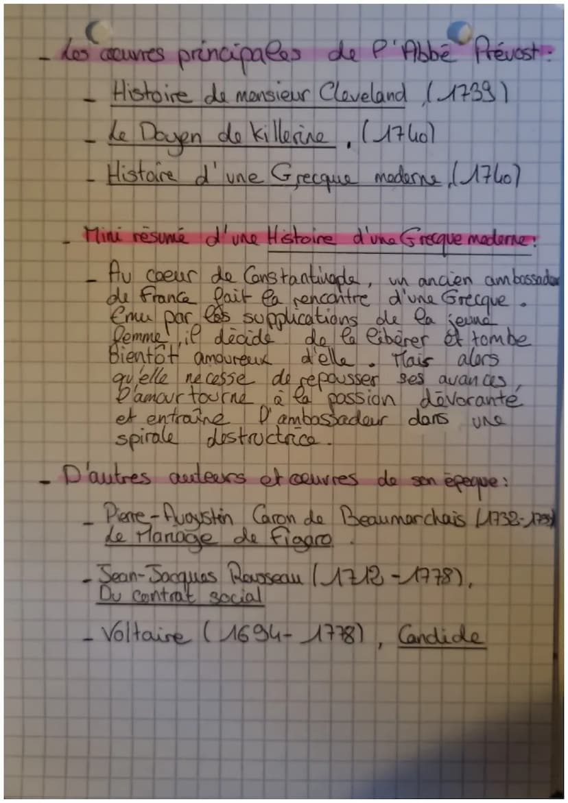 Manon
- Fiche auteurin
Les caut
Biographie: Abbé Prévost :
лет
- 1er Avril 1697. Naissance & Antoine
d -
François Prévost dit
Abbe Prévost
1