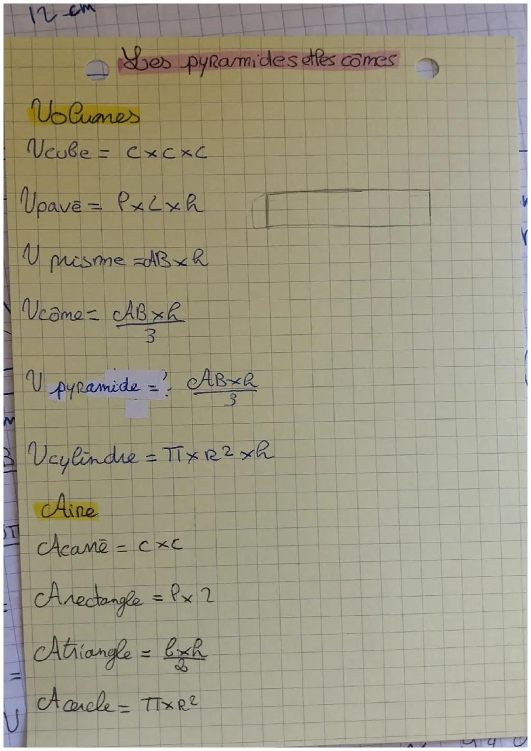 Formul de maths 