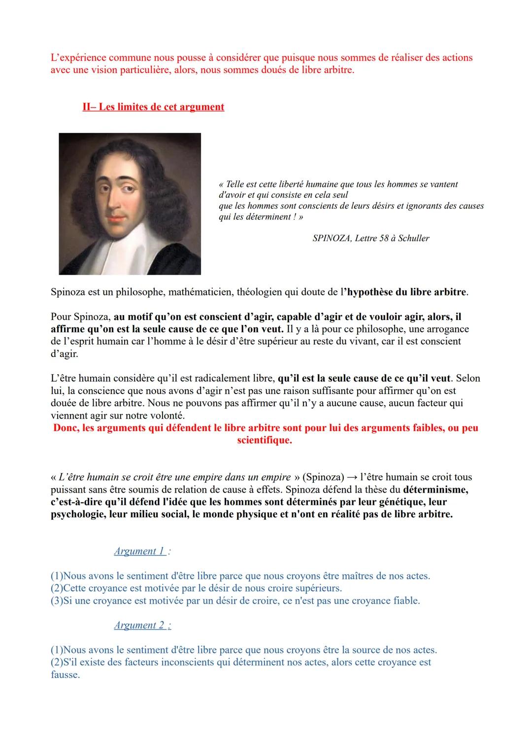 Séquence 2: Philosophie du sujet
Chapitre 3 Le Libre arbitre
Notions conscience, inconscient, liberté
Le libre arbitre c'est décider pour so