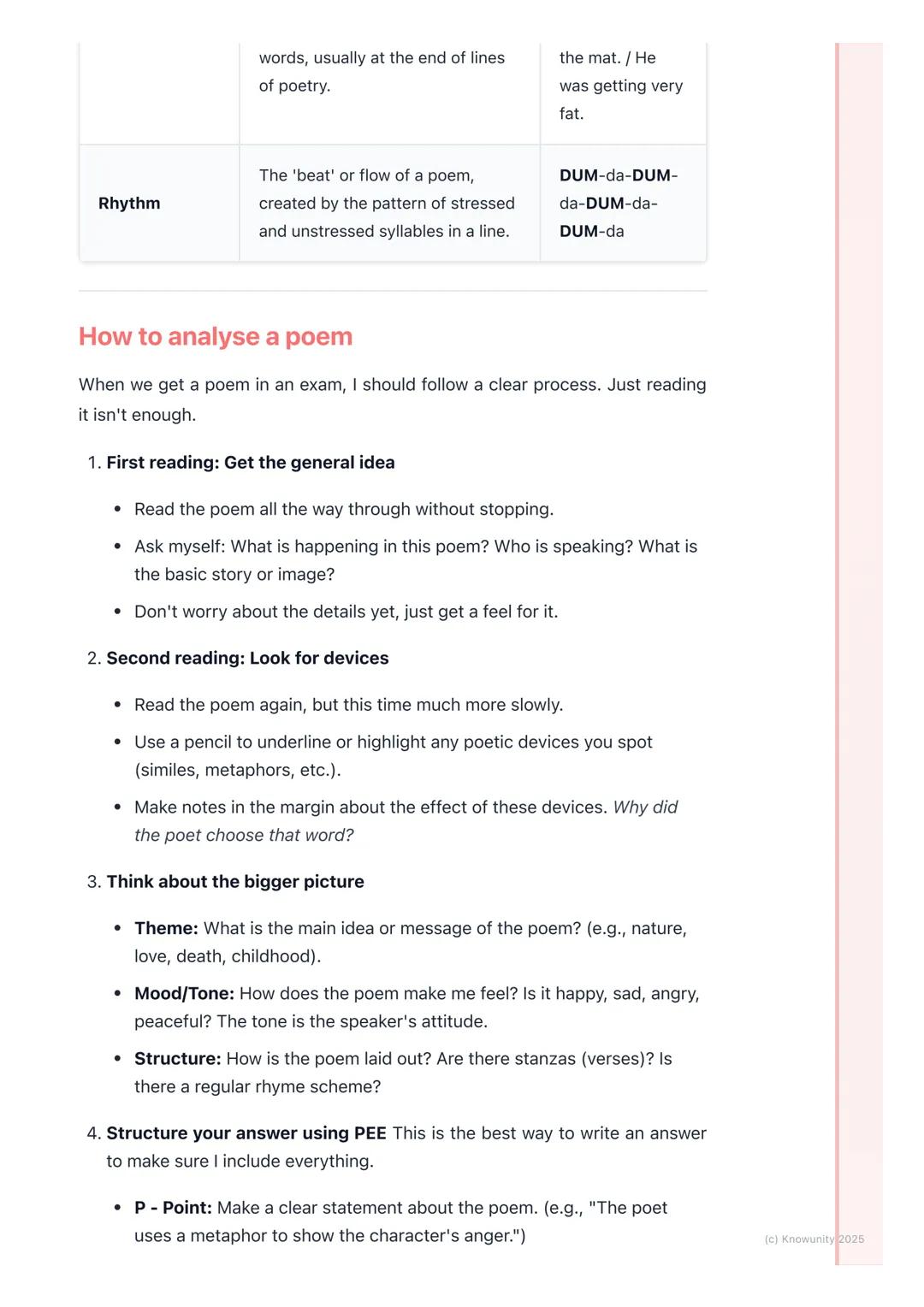 Poetry Analysis

Introduction to poetry analysis

Poetry analysis is about looking closely at a poem to understand it better. It's
not just 