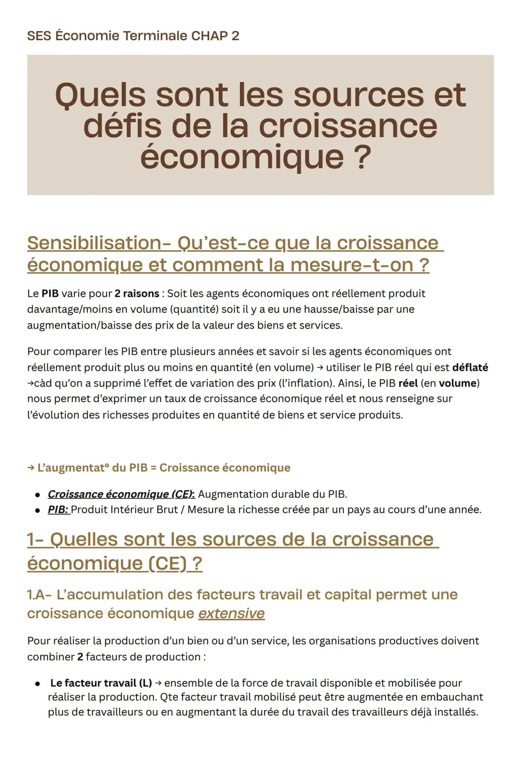 Comment la croissance économique change le monde : défis et sources