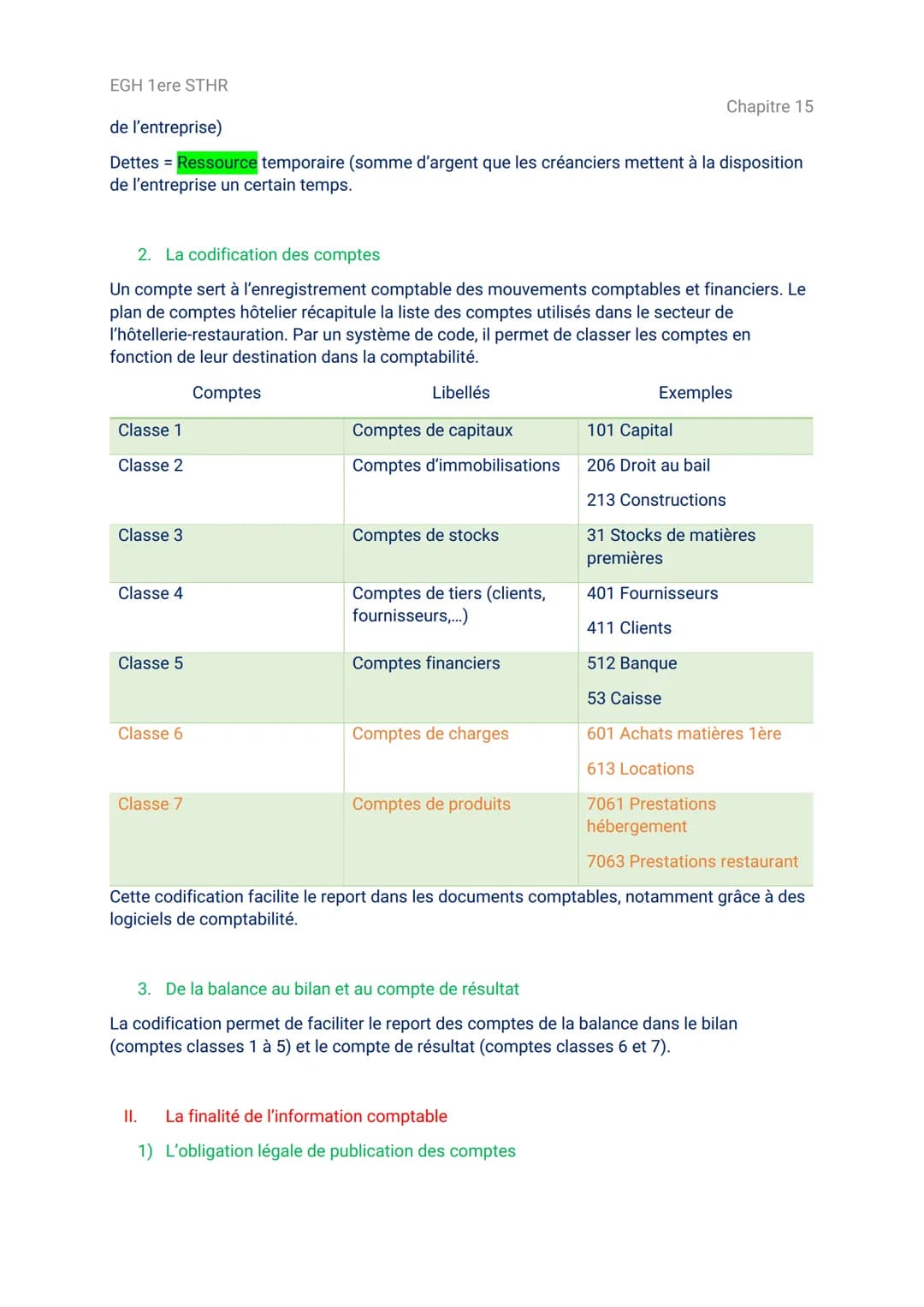 EGH 1ere STHR
1.
Comment et pourquoi traduire les informations comptables liées aux
opérations avec les parties prenantes ?
La traduction da