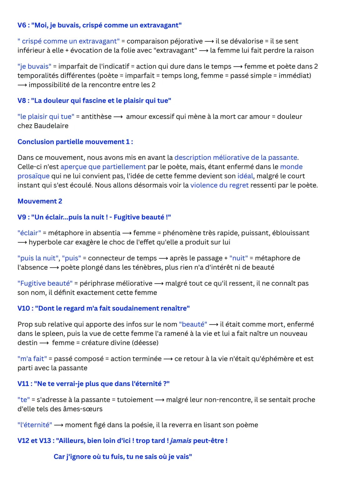 FICHE DE RÉVISION: À UNE PASSANTE (LES FLEURS DU MAL,
BAUDELAIRE, 1857)
Introduction
"À une passante" est un poème extrait du recueil LFDM d