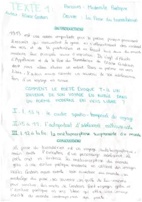 Know fiche La prose du transsibérien Blaise Cendrars thumbnail