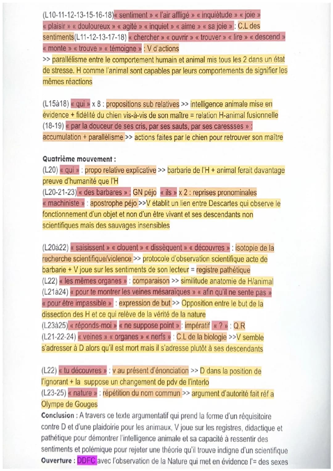 Texte 16: Bêtes, Voltaire
Introduction
Voltaire est un philosophe des lumières, auteur dramatique, et poète ayant écrit
l'article << Bêtes »
