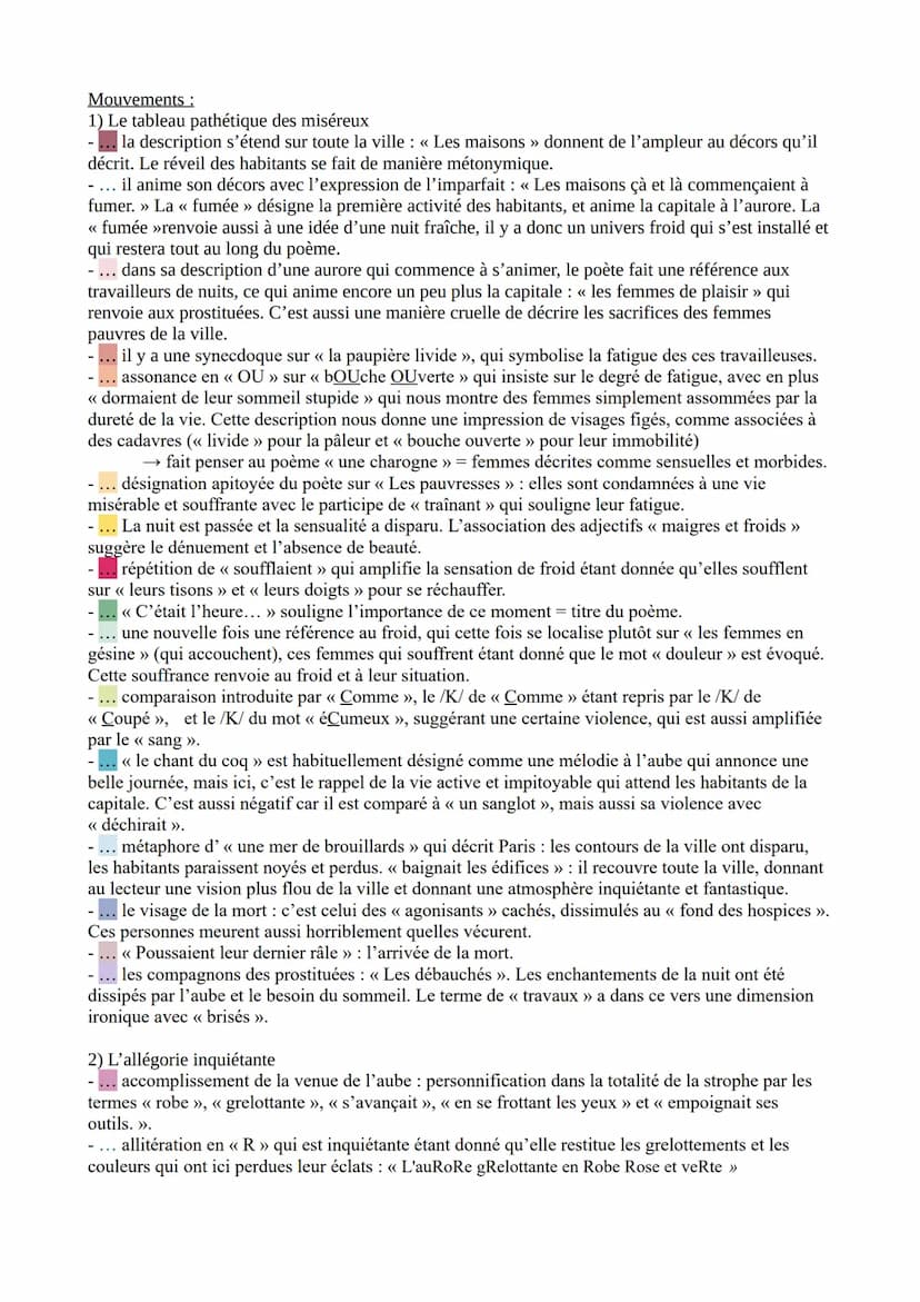 BAUDELAIRE, LES FLEURS DU MAL, CRÉPUSCULE DU MATIN. « Les maisons çà et
là » (v12) à « vieillard laborieux. » (v28)
Les maisons çà et là com