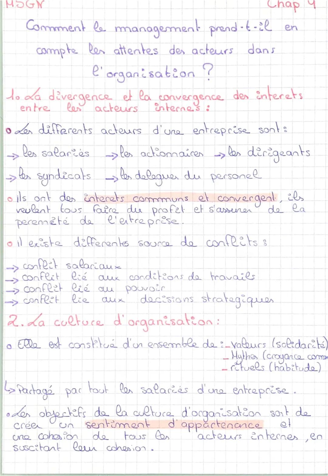 Comment fédérer les acteurs de l'organisation STMG et gérer les conflits