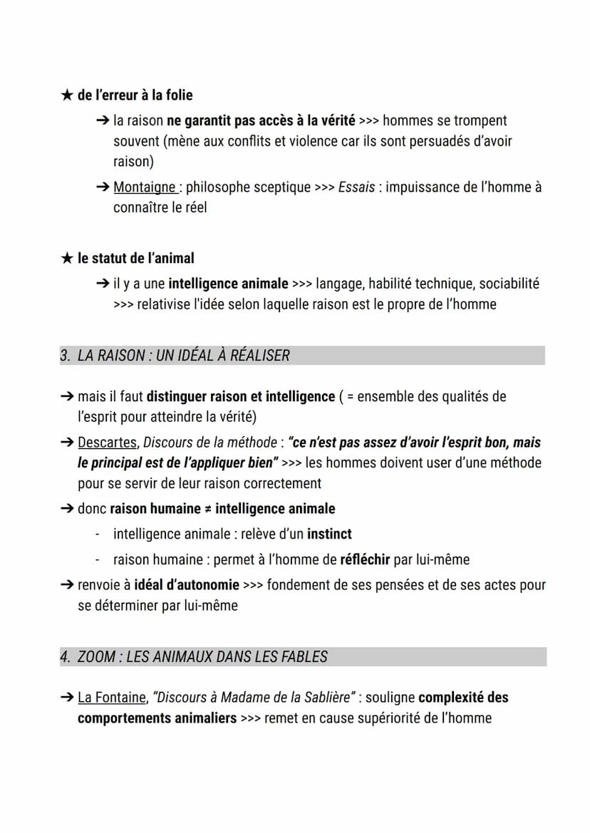 La raison
définition raison:
1. faculté de distinguer le vrai du faux, le bien du mal
2. ce qui permet d'expliquer ou de justifier un phénom