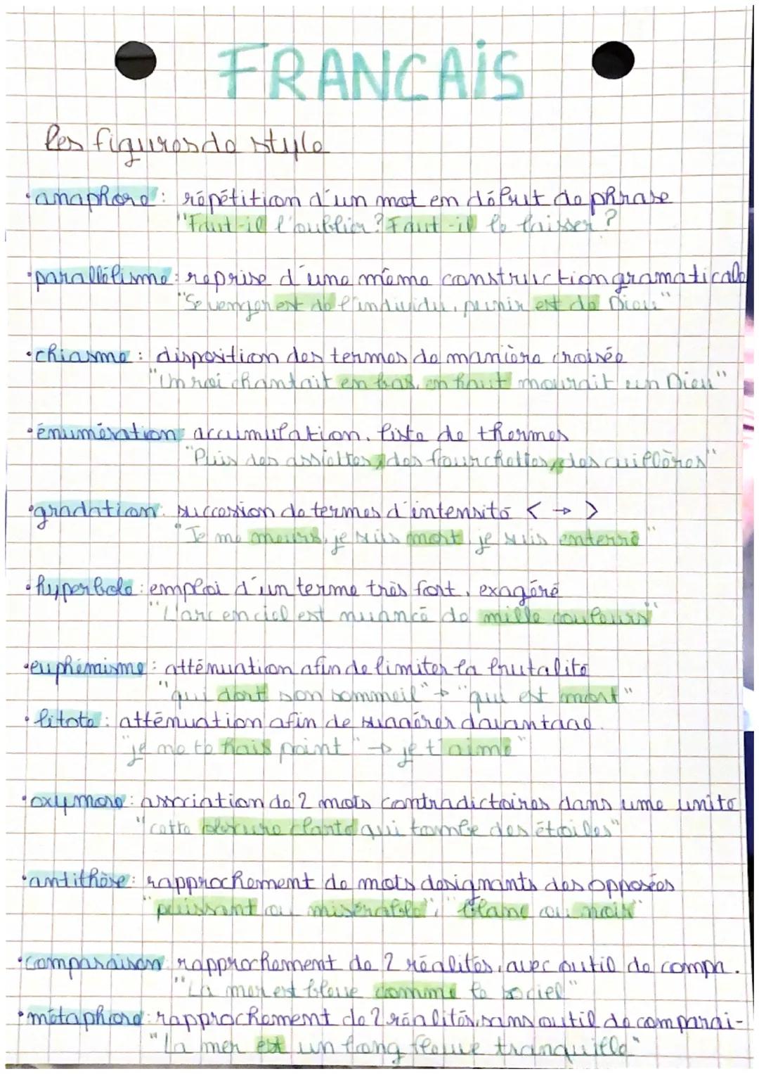 # FRANCAIS

les figurerdo style

*   amaphore: répétition d'un mot en début de phrase
    "Faut-il l'oublion? Faut-il lo laisser?

*   paral
