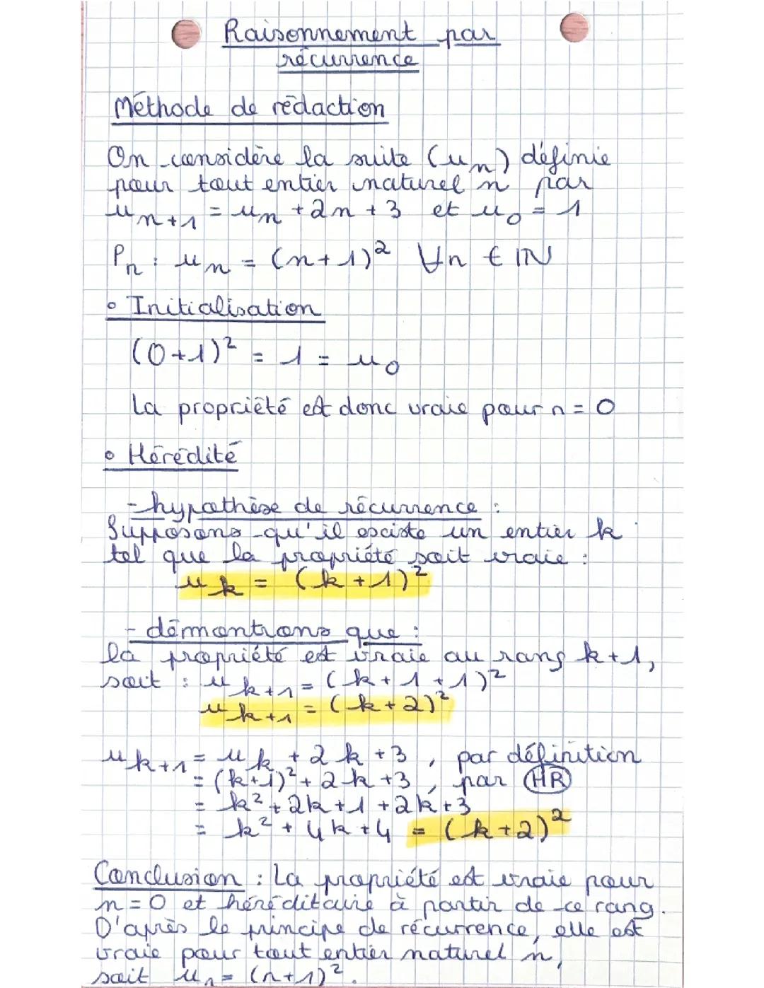 Raisonnement par récurrence