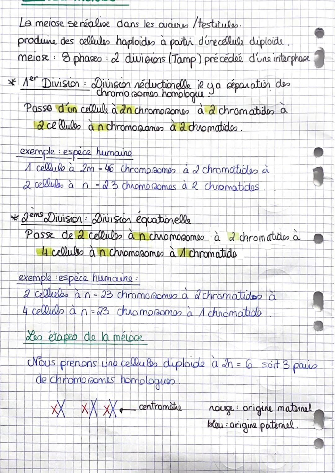 ; Sut
Chapitre 1: Les divisions cellulaire
des eucariotes
A Rappel :
NA
une chromatide
-un centromètre
Chromosome
menbrane plasmique
ADN
env