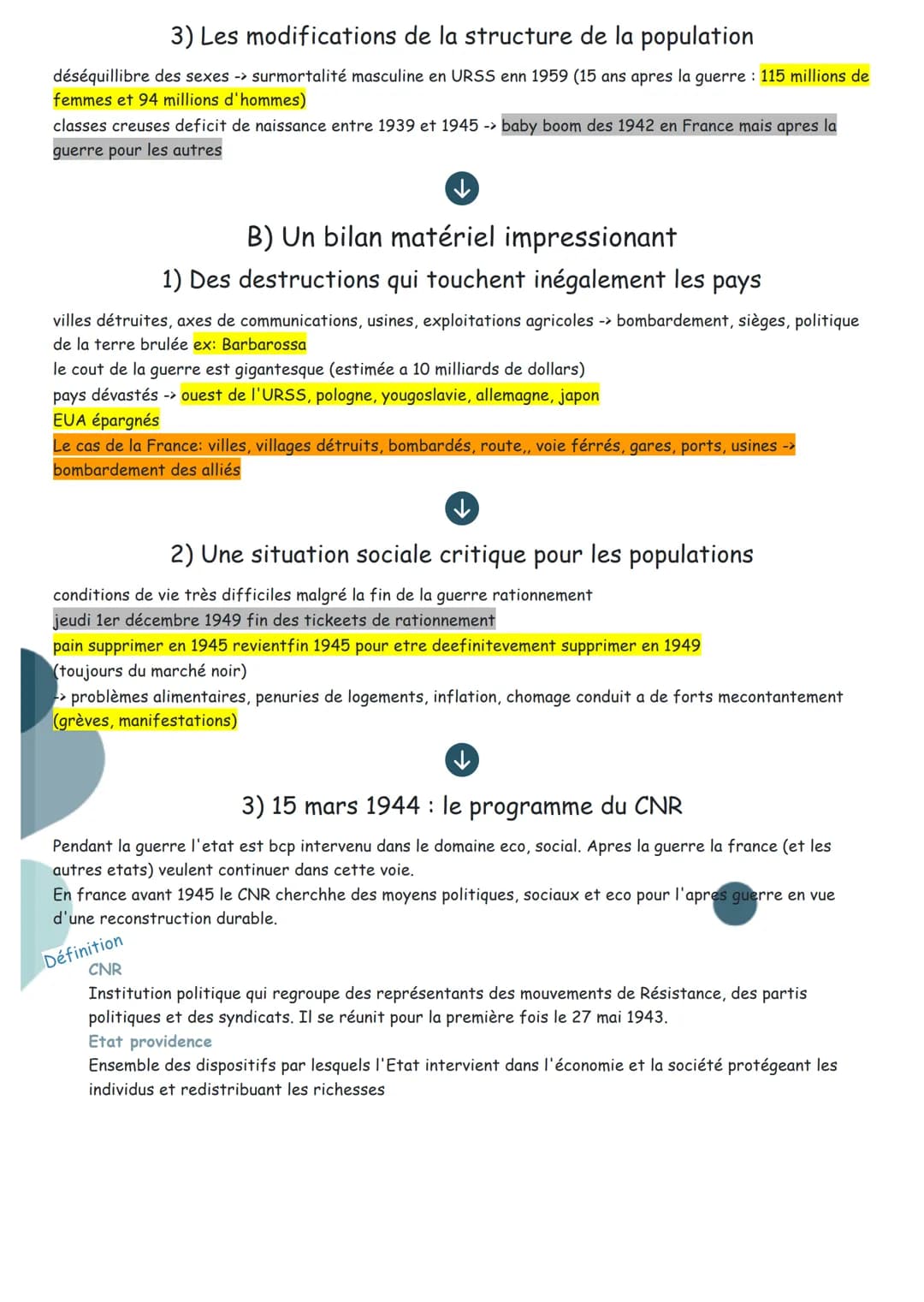 la modification des acteurs
internationaux dans monde
bipolaire (1945-1970)
La fin de la 2GM et les debuts d'un nouvel ordre mondial
En 1945