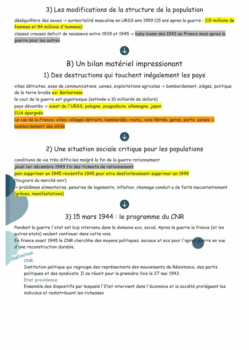 la modification des acteurs
internationaux dans monde
bipolaire (1945-1970)
La fin de la 2GM et les debuts d'un nouvel ordre mondial
En 1945