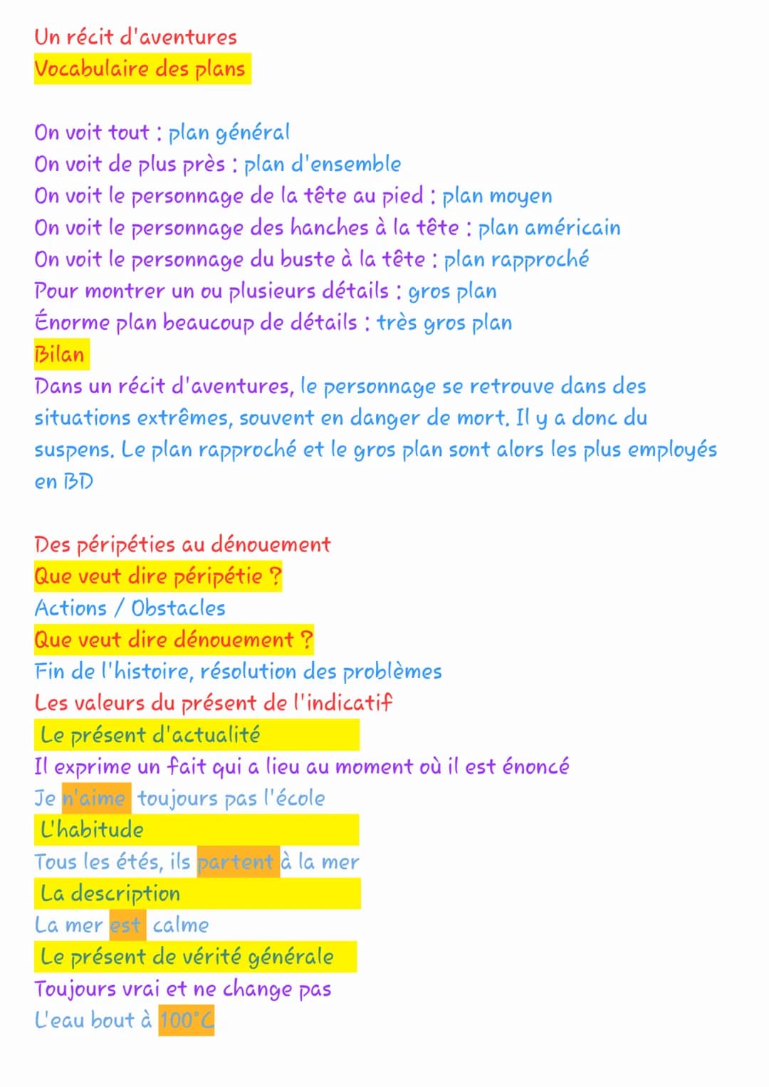 Français-séquence 3 Correction
La mise en place du récit d'aventure
Vocabulaire de la BD
Une bulle: forme qui contient les paroles ou pensée