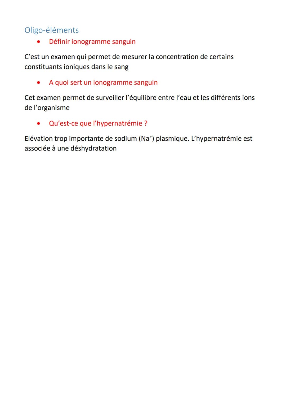 Vitamines
Fiche 8:
Vitamines et oligo-éléments
Définir liposoluble
Soluble dans les lipides
● Dans quels tissus les vitamines liposolubles s