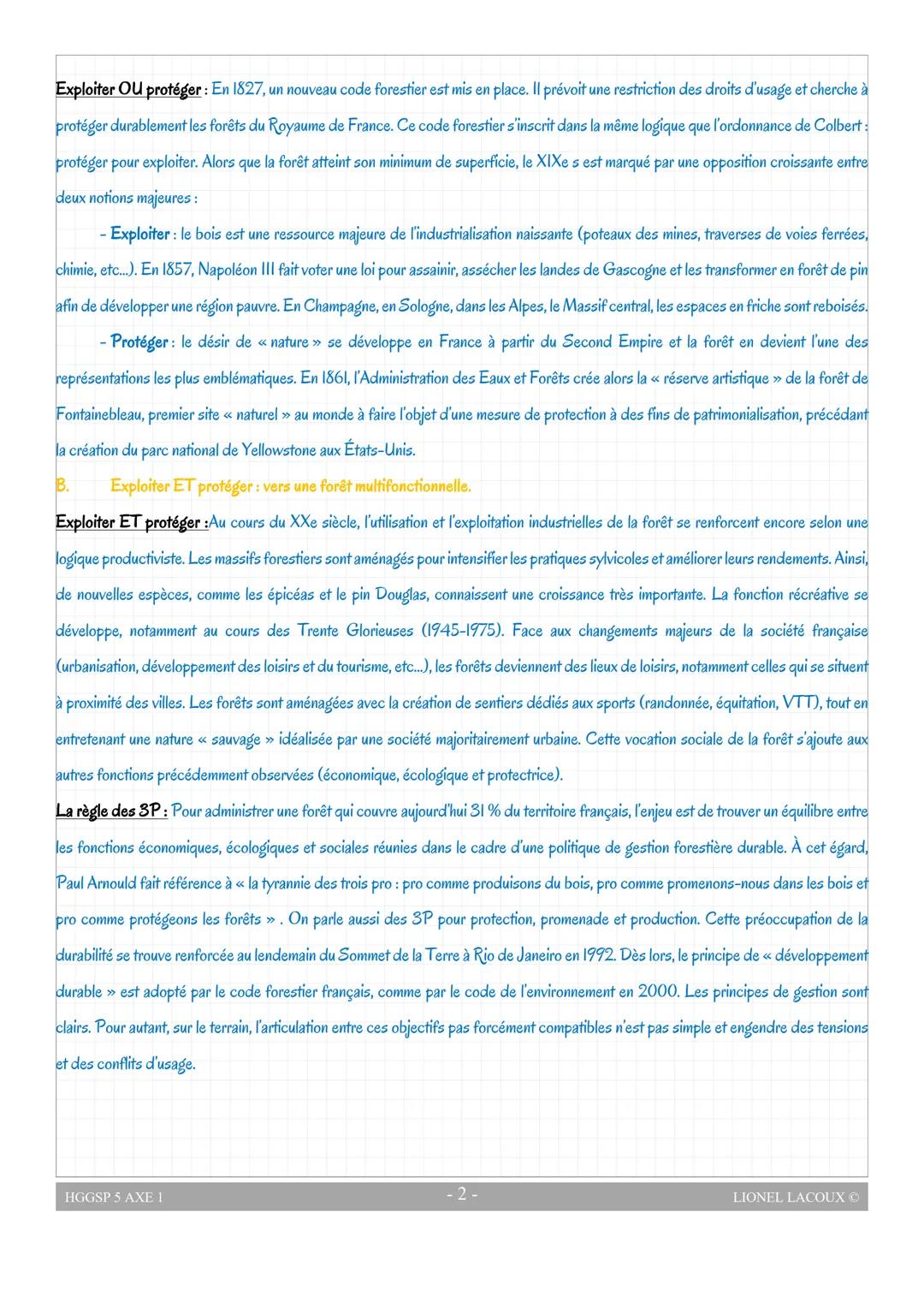 HGGSP 5: L'ENVIRONNEMENT ENTRE EXPLOITATION ET PROTECTION, UN ENJEU PLANÉTAIRE
AXE I EXPLOITER, PRÉSERVER, PROTÉGER
Introduction: La forêt e