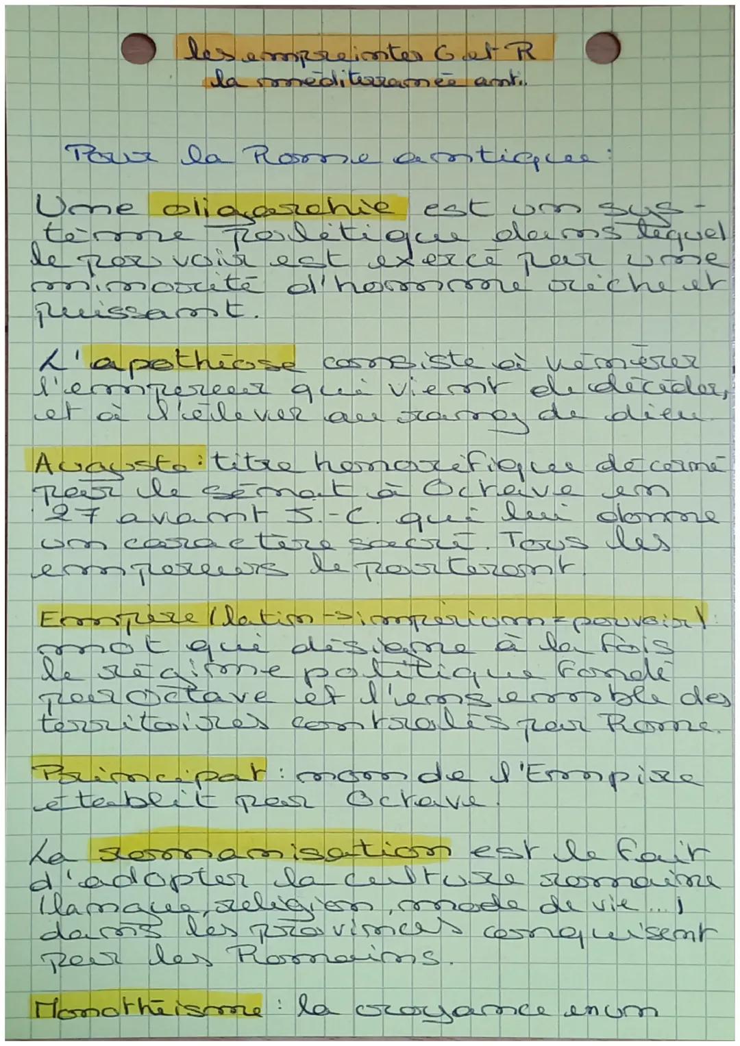 empreinte
Get R
la mediterranée amti.
Pour la Rome antique
est um sus
Ume oligarchie
tème politique dans lequel
le
Rez voir est exerce par u