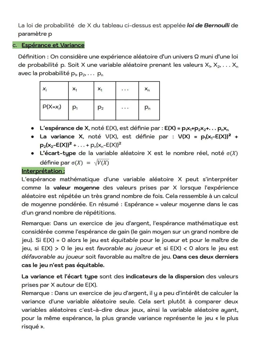 II.
●
Définitions
Soit A et B deux événements d'un univers
Réunion : L'événement A U B est l'ensemble des issues de 2 appartenant à A
ou B (