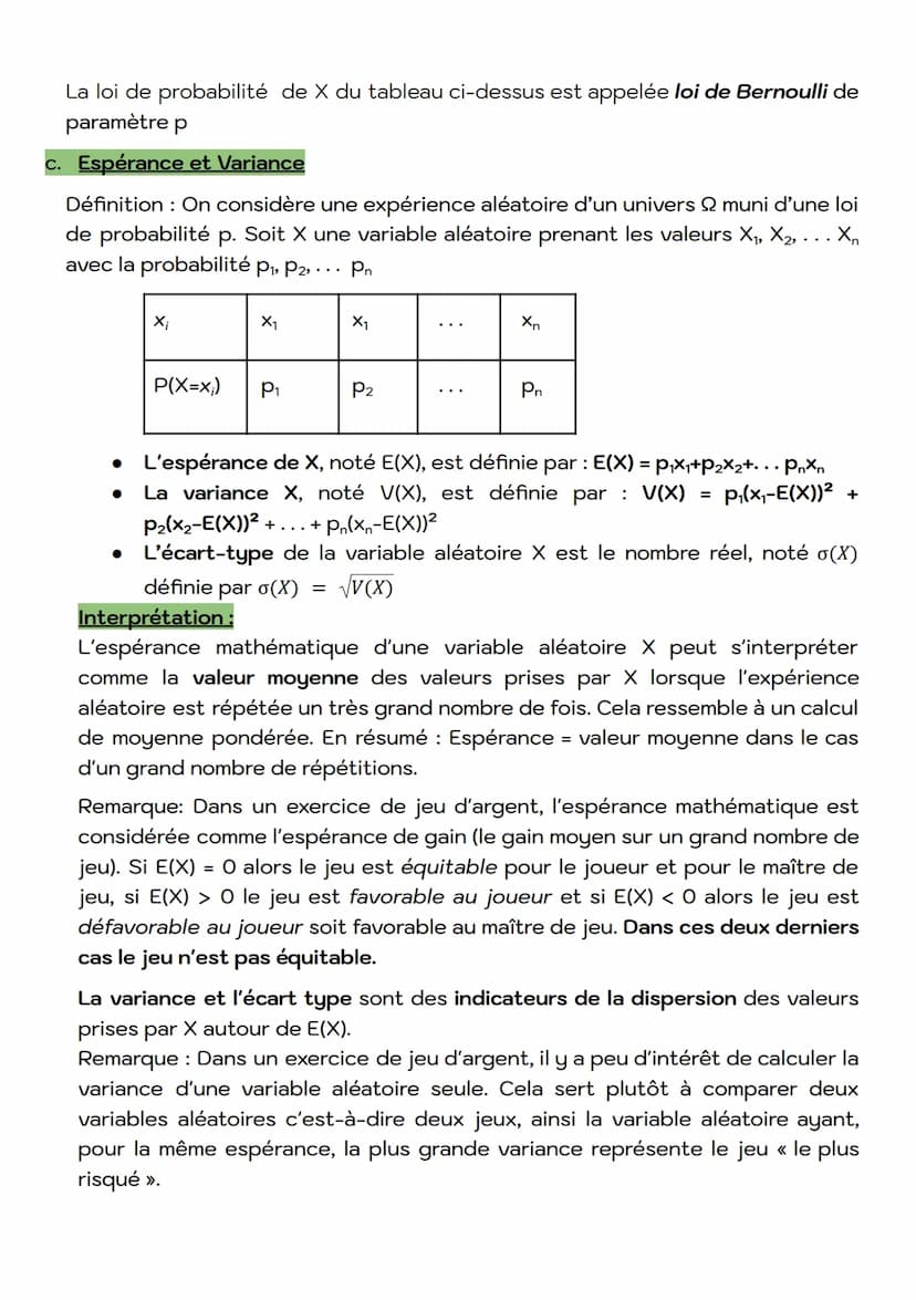 II.
●
Définitions
Soit A et B deux événements d'un univers
Réunion : L'événement A U B est l'ensemble des issues de 2 appartenant à A
ou B (