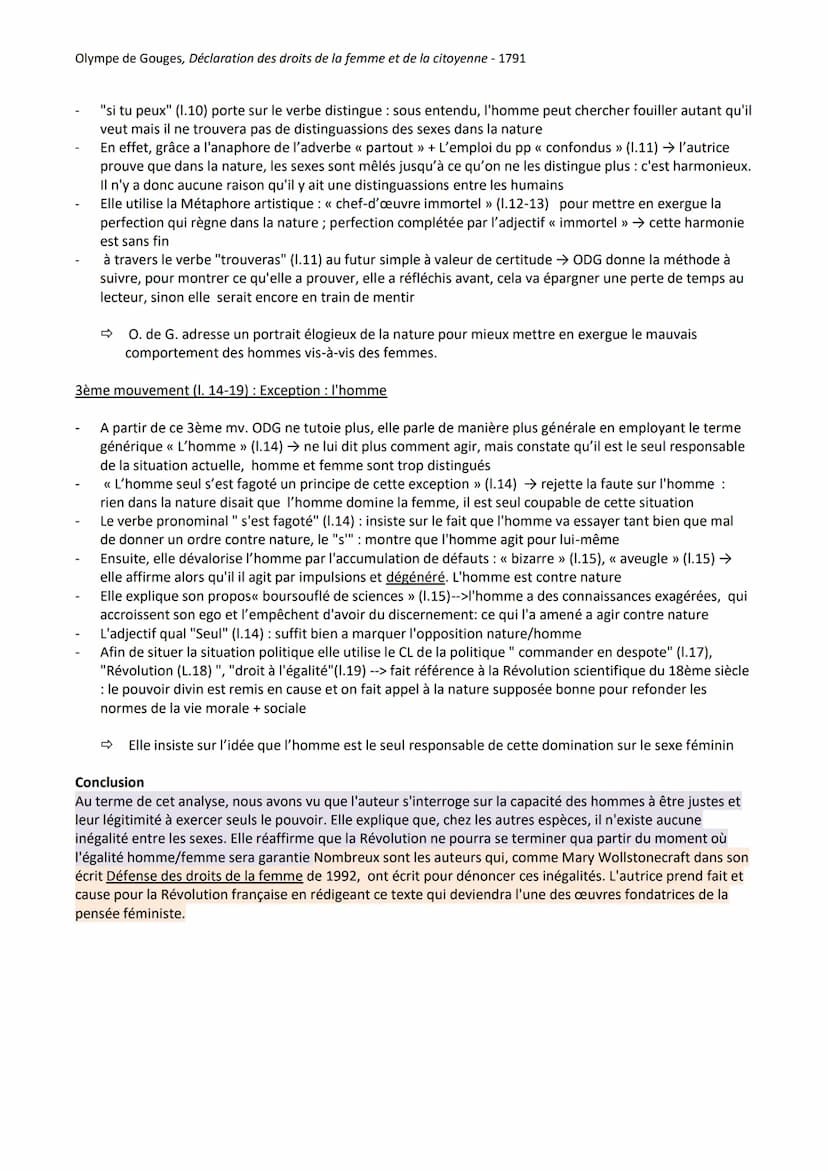 Olympe de Gouges, Déclaration des droits de la femme et de la citoyenne - 1791
LL1_ "Homme, es-tu capable d'être juste ?"
Intro
Olympe de Go