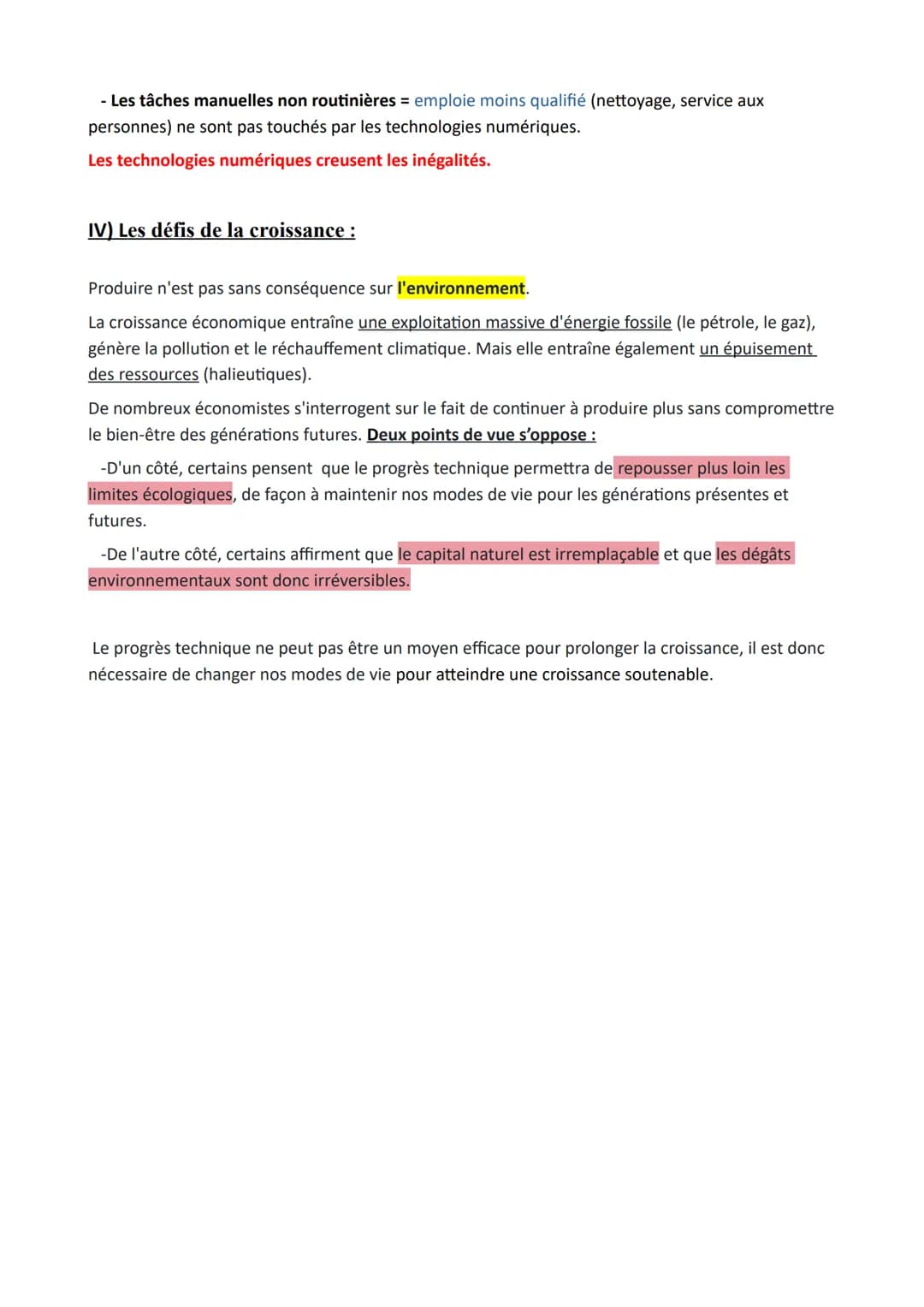 Chapitre 1
Source et défis de la croissance économique
La << croissance » est l'un des concepts économiques les plus utilisés par les hommes