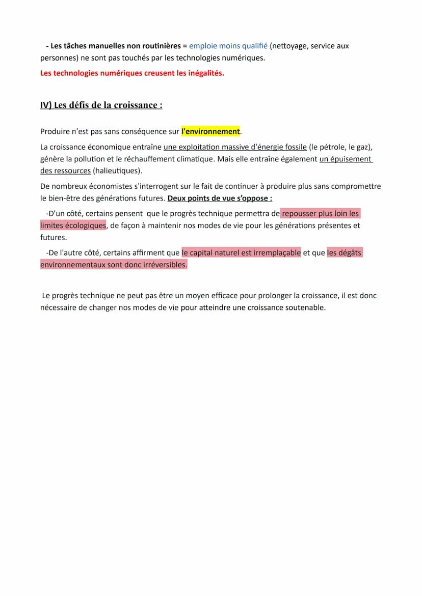 Chapitre 1
Source et défis de la croissance économique
La << croissance » est l'un des concepts économiques les plus utilisés par les hommes