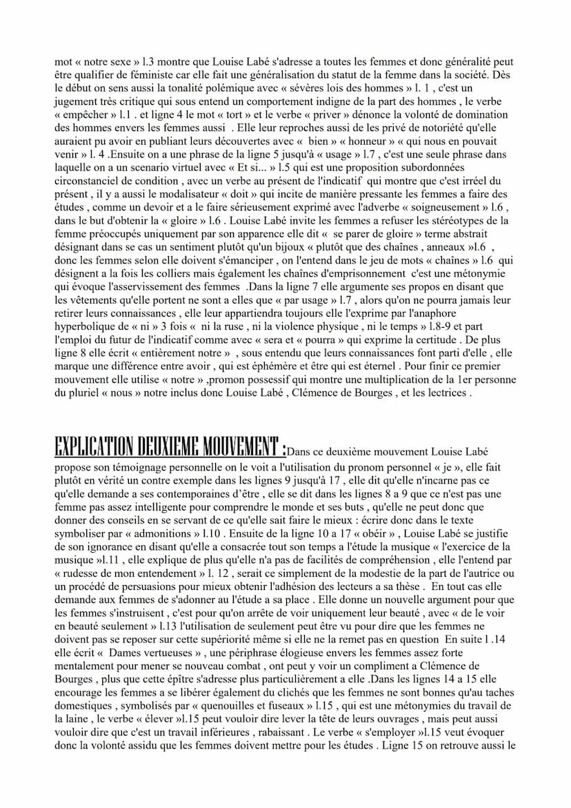 EPITRE DEDICATOIRE A CLEMENCE DE BOURGES
INTRODUCTION:
cette épître se trouve dans l'objet d'étude : la littérature d'idées car c'est un épî