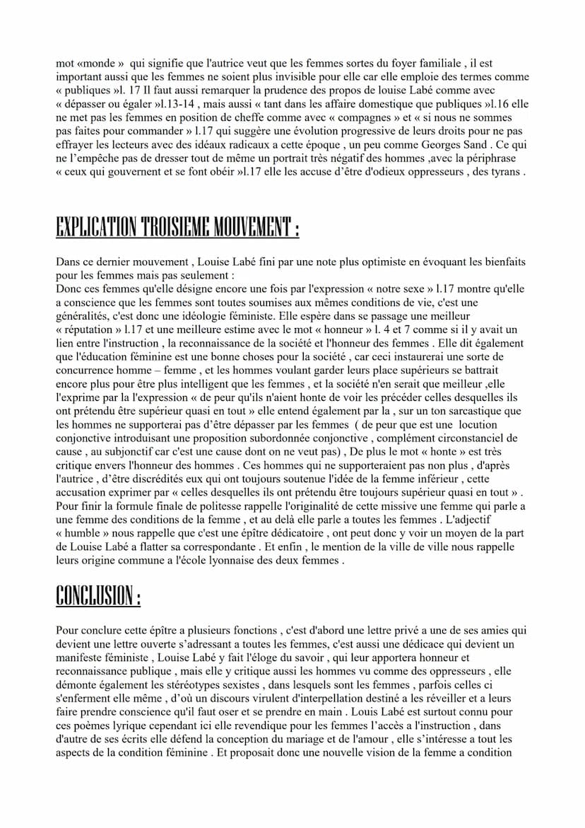 EPITRE DEDICATOIRE A CLEMENCE DE BOURGES
INTRODUCTION:
cette épître se trouve dans l'objet d'étude : la littérature d'idées car c'est un épî