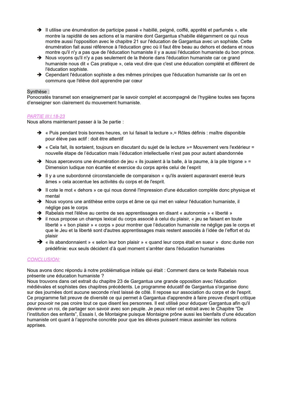 LECTURE:
Bonjour, je vais vous présenter la lecture linéaire du texte de Rabelais, extrait du chapitre 23 de Gargantua.
Je vais commencer pa