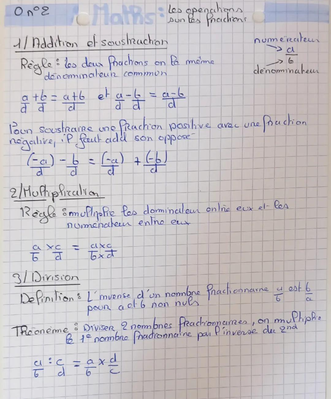 Comprendre et Réussir les Opérations sur les Fractions