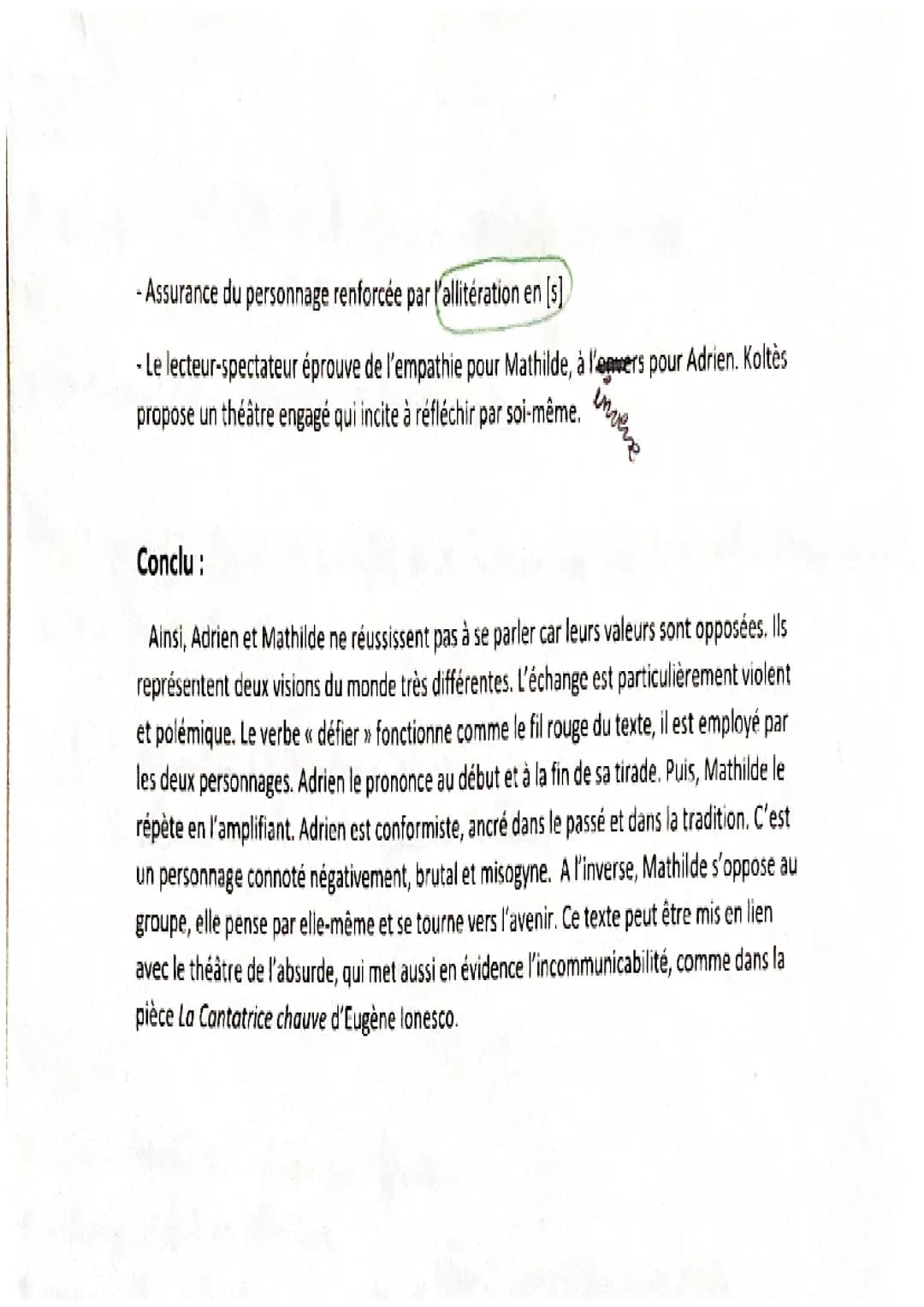 TEXTE 5: Bernard-Marie Koltès, Le Retour au désert, 1988
Intro :
Né en 1948 et décédé en 1989, Bernard-Marie Koltès est un dramaturge du XXè