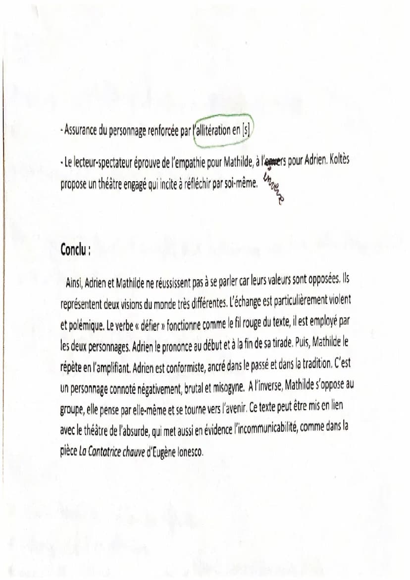 TEXTE 5: Bernard-Marie Koltès, Le Retour au désert, 1988
Intro :
Né en 1948 et décédé en 1989, Bernard-Marie Koltès est un dramaturge du XXè