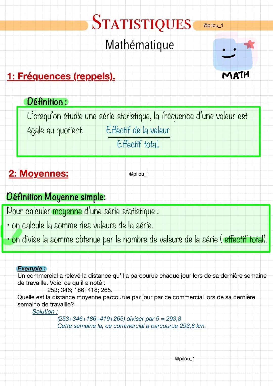 Comment Calculer Moyenne et Médiane en Statistiques: Exemples pour Collège et Lycée
