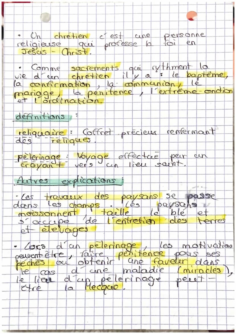 5°3
Definitions :
Seigneurie :
exerce
Corvee
●
Histoire
domaine
son pouvoir.
cin travail force gratuit.
·Le seigneur
pouvoir
a donc
Banalite