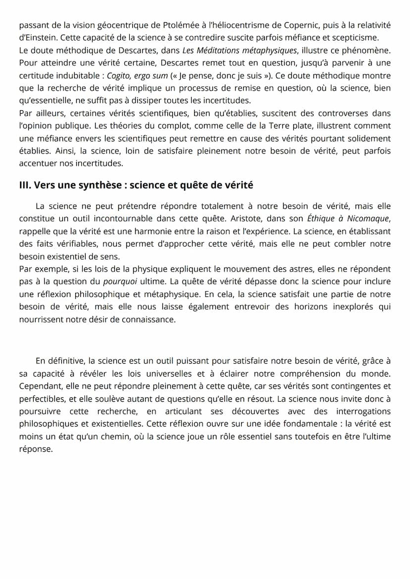 La science peut-elle satisfaire
notre besoin de vérité ?
philosophie
Depuis l'Antiquité, la quête de vérité anime les efforts de l'humanité 