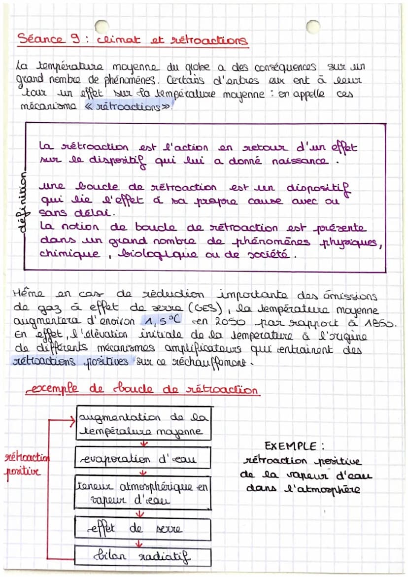controle n°3.
Enseignement Scientifique S.V.T
Séance 8: le bilan radiatif
on appelle bilan radiatif la différence entre l'énergie
regue par 
